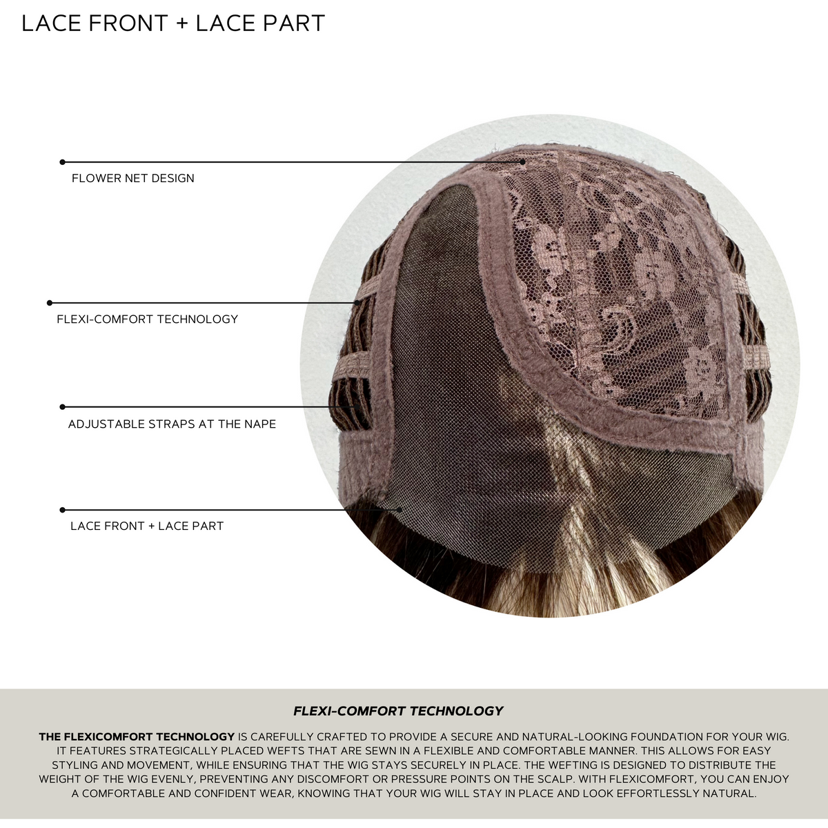 Clara | Lace Front Mono Part Synthetic Wig