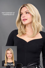 Load image into Gallery viewer, Top Comfort 12" | Remy Human Hair Topper (Hand Tied)