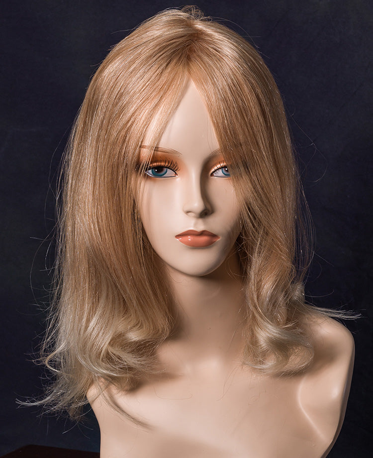 301T F-Top Blend LT: Hand Tied Human Hair Piece