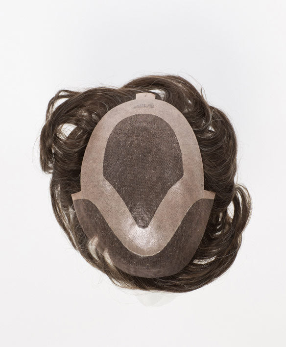 402 Men's System H | Mono-Top Remy Human Hair Topper (100% Hand-Tied)