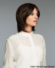 Load image into Gallery viewer, 200 Savvy - Machine Tied Wig - Dark Ginger Brown - Human Hair Wig