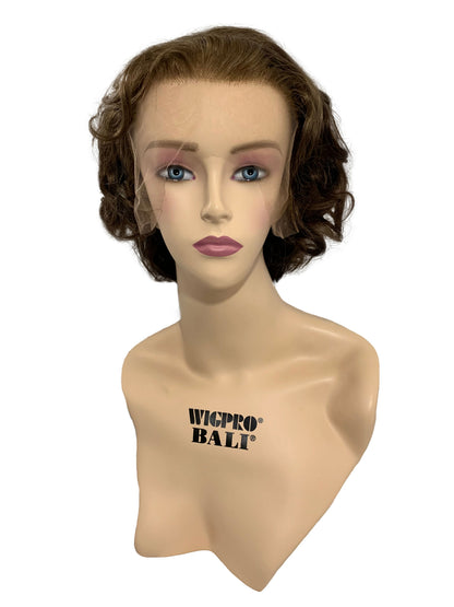 151 Women’s Theatrical Wig Short | Lace Front Remy Human Hair Wig (100% Hand-Tied)