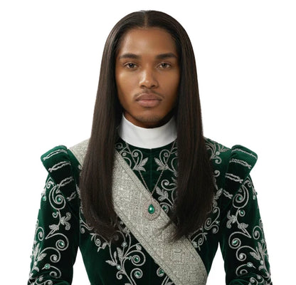 160 Men’s Theatrical Wig Long | Lace Front Remy Human Hair Wig (100% Hand-Tied)