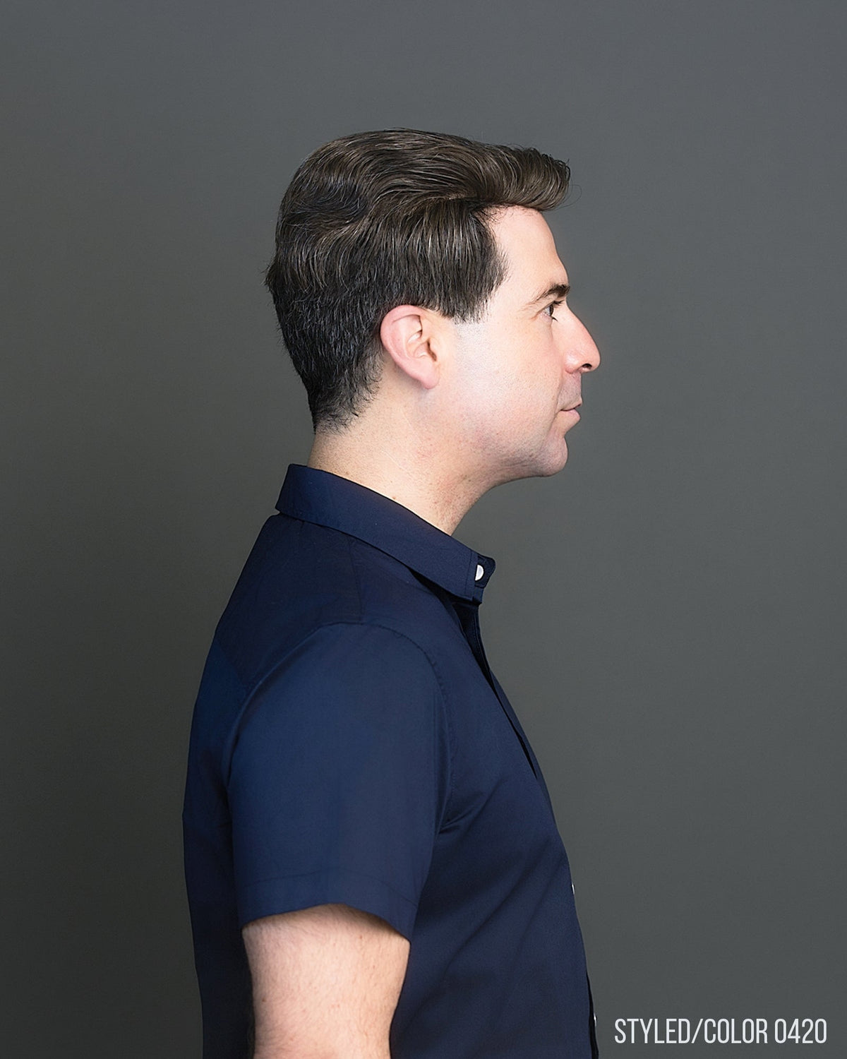 401 Men's System H | Mono-Top Remy Human Hair Topper (100% Hand-Tied)
