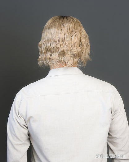 405 Men's Lace Front | Lace Front Skin Cap Remy Human Hair Topper