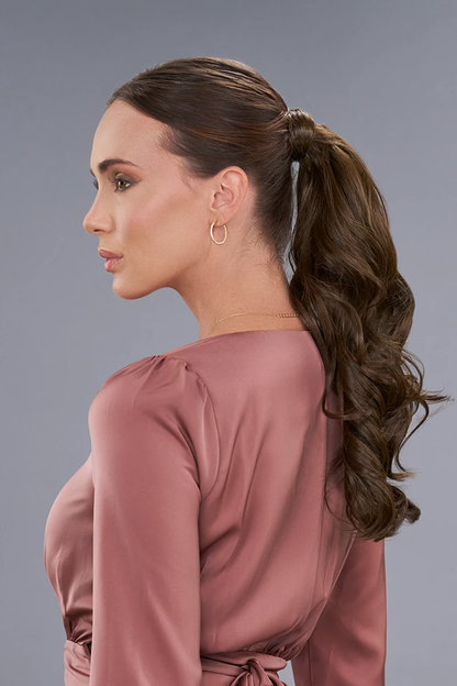 easiPony Medium Wavy HD | Heat-Friendly Synthetic Hairpiece
