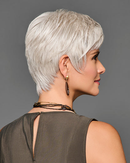 BOSS ENERGY by GABOR in color GF56-60 SUGARED SILVER | Lightest Gray Evenly Blended with Pure White