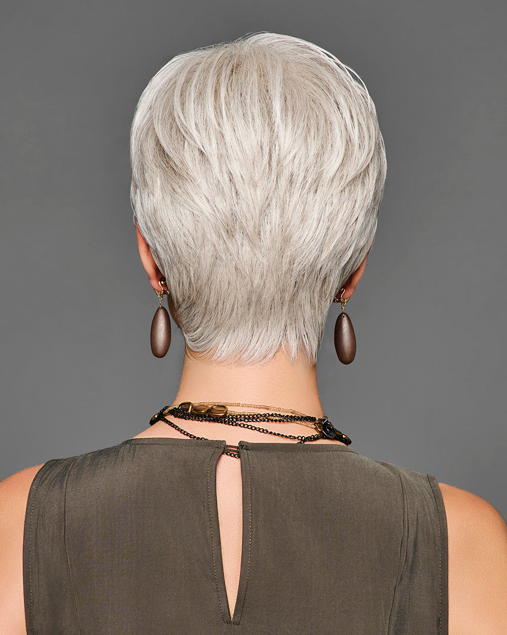 BOSS ENERGY by GABOR in color GF56-60 SUGARED SILVER | Lightest Gray Evenly Blended with Pure White