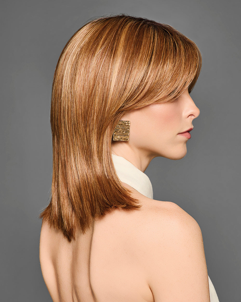 SERVING LOOKS by GABOR in color GF29-33SS ICED PUMPKIN SPICE | Strawberry Blonde shaded with Dark Red-Brown