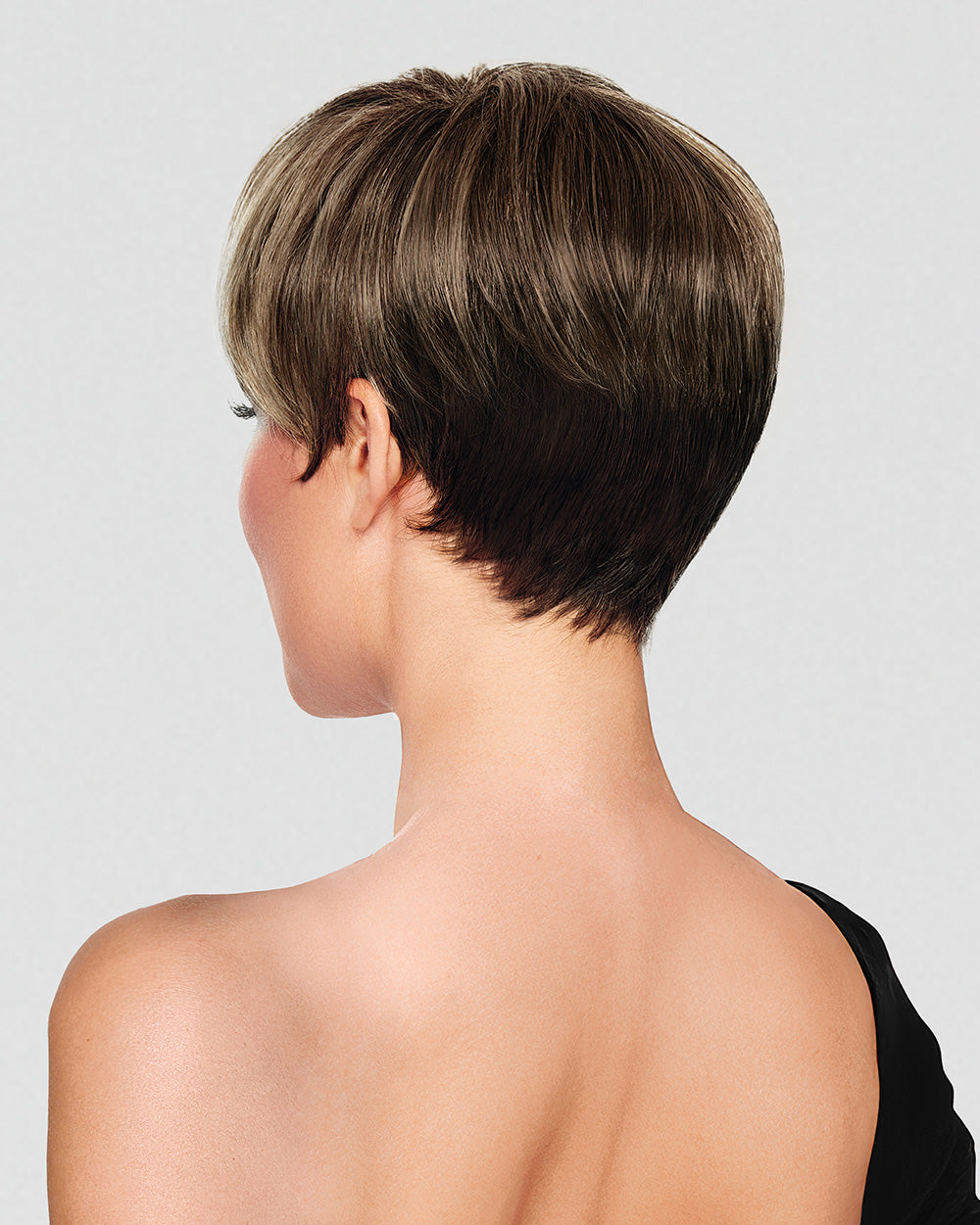 CROP CUT TOPPER in color SS9/24 ICED CAFÉ LATTE | Dark Brown shaded with Golden Brown