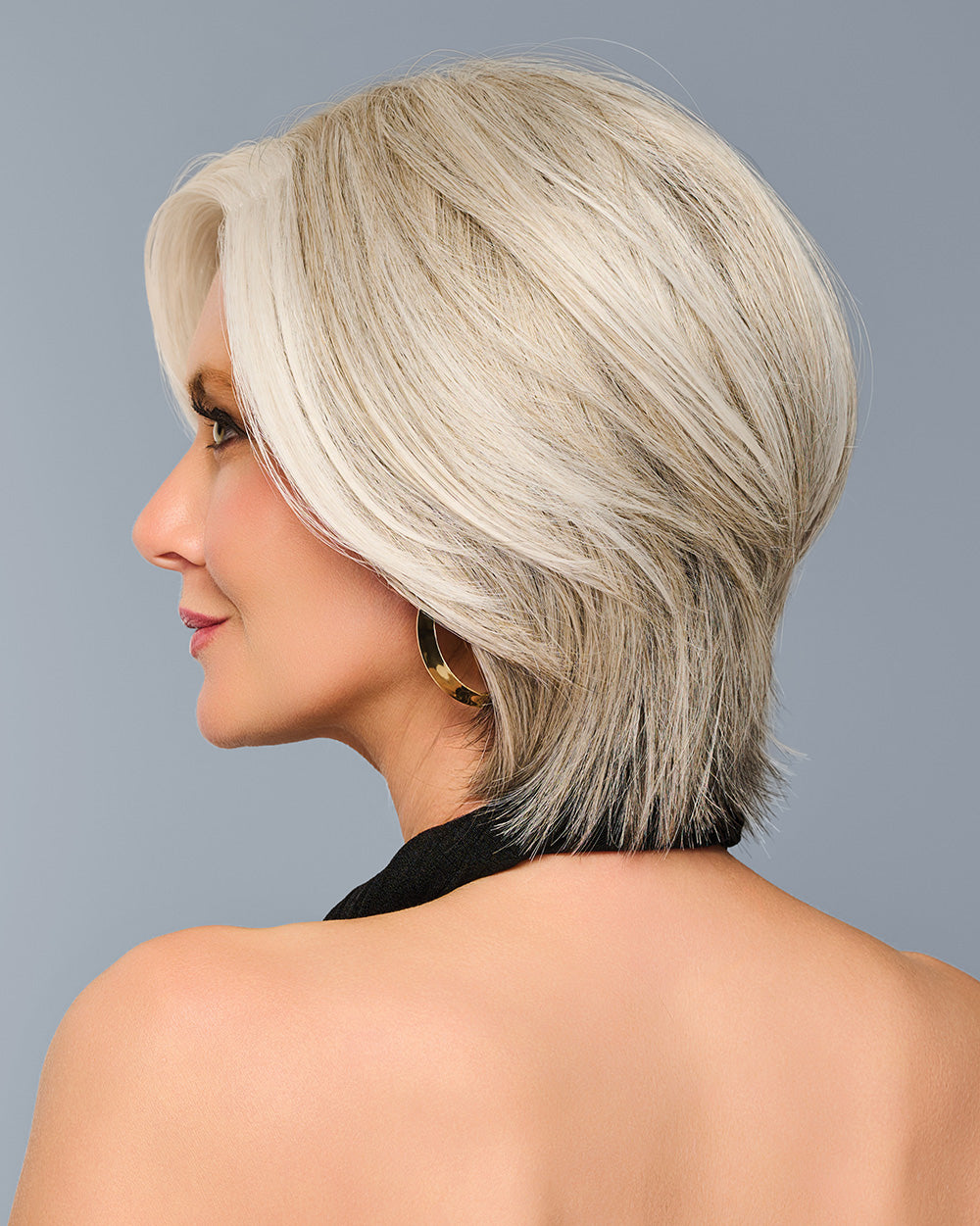 TAILORED ALLURE in color RL51/61 ICED GRANITA | Lightest Grey Progresses to a Deep Grey at the Nape