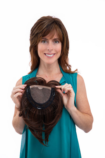 Topper Short | Monofilament Heat-Friendly Synthetic Topper (100% Hand-Tied)