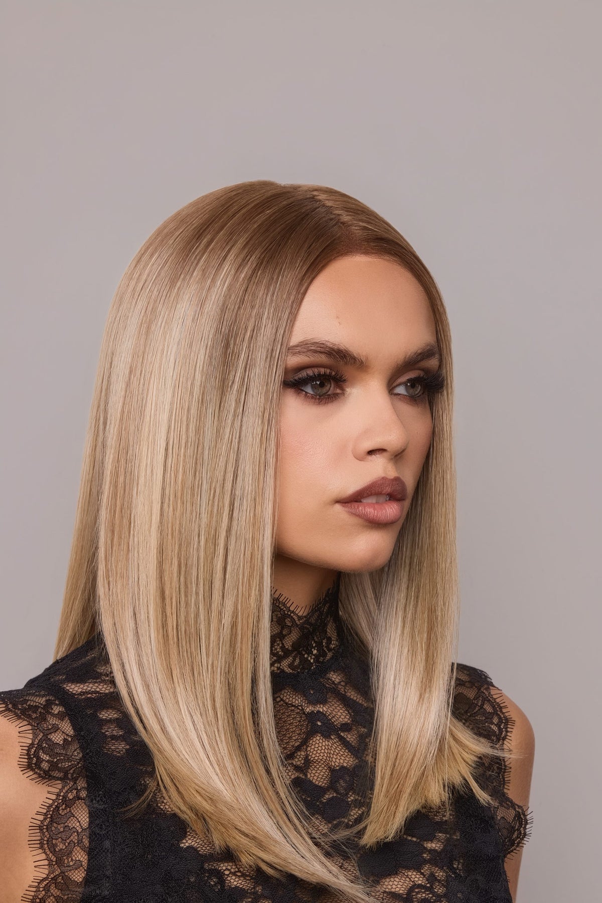 Slone | Lace Front Mono Part Heat-Friendly Synthetic Wig