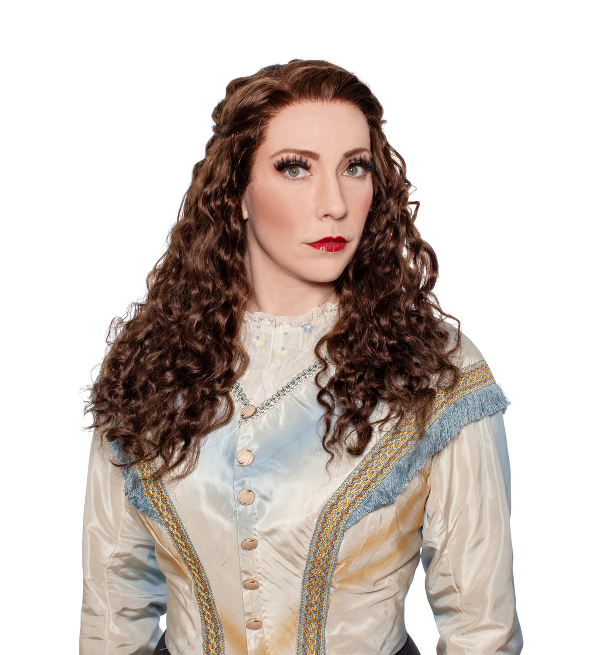 150 Women’s Theatrical Wig Long | Lace Front Remy Human Hair Wig (100% Hand-Tied)