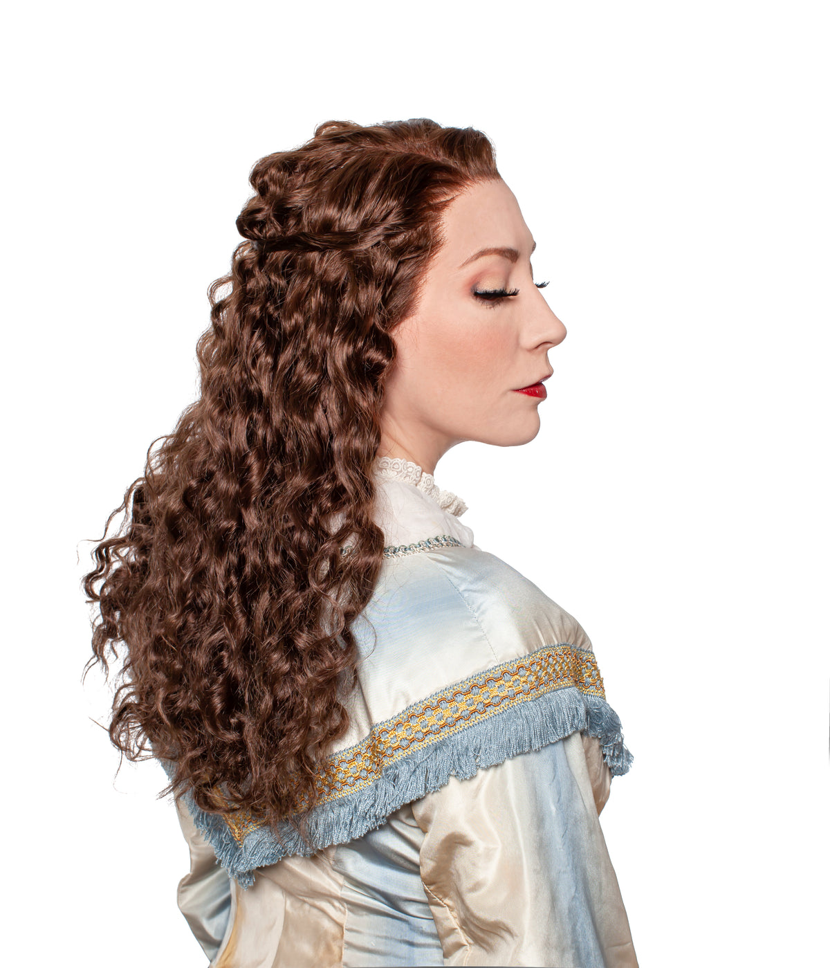 150 Women’s Theatrical Wig Long | Lace Front Remy Human Hair Wig (100% Hand-Tied)