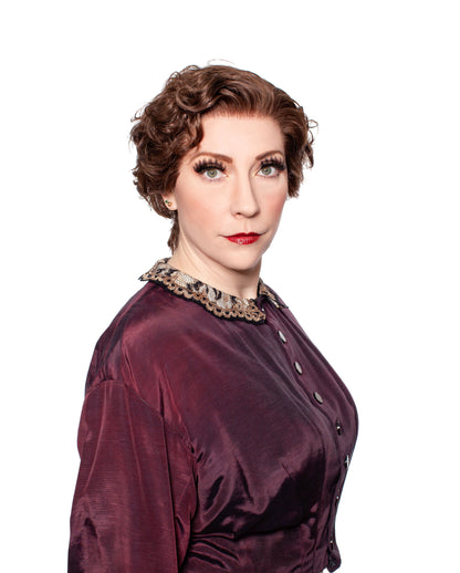 151 Women’s Theatrical Wig Short | Lace Front Remy Human Hair Wig (100% Hand-Tied)