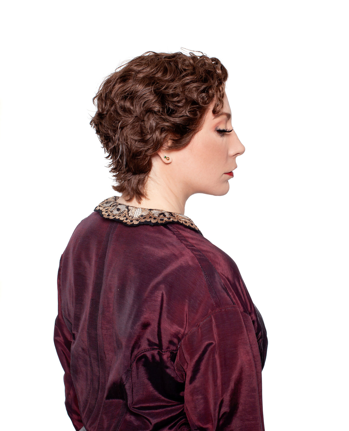 151 Women’s Theatrical Wig Short | Lace Front Remy Human Hair Wig (100% Hand-Tied)