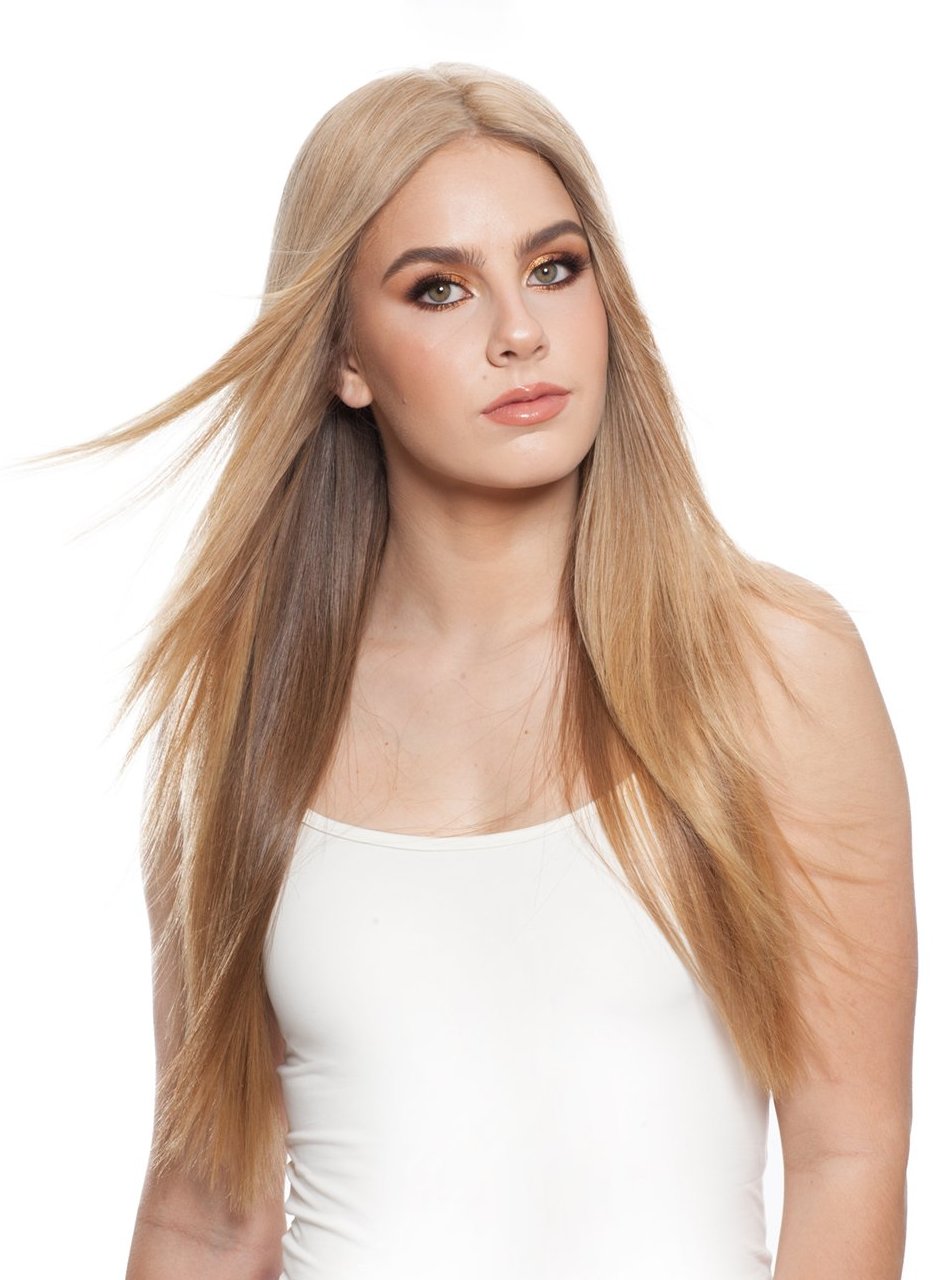 301T F-Top Blend LT: Hand Tied Human Hair Piece