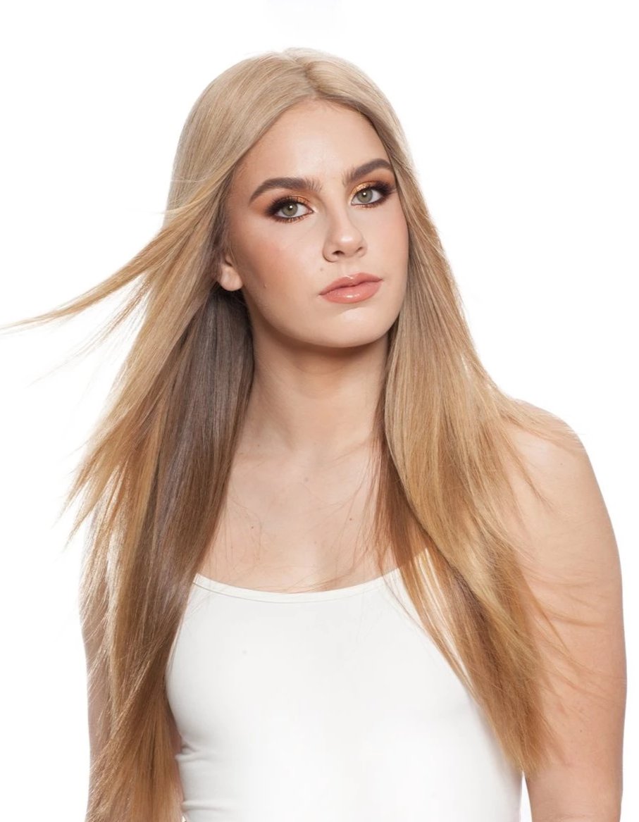 301 F-Top Blend LH: Hand Tied Human Hair Piece 