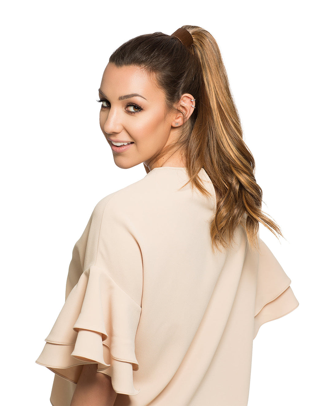 304B Pony Spring H: Human Hair Piece