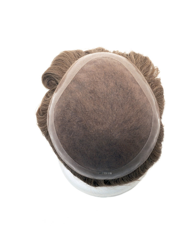401 Men's System H | Mono-Top Remy Human Hair Topper (100% Hand-Tied)