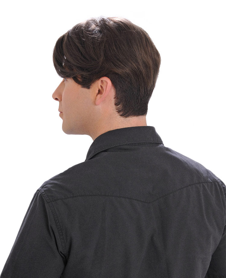 402 Men's System H | Mono-Top Remy Human Hair Topper (100% Hand-Tied)