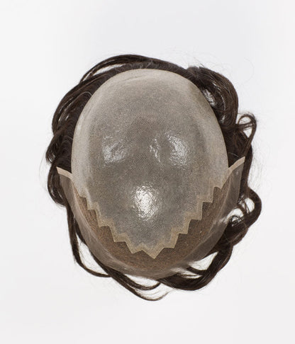 405 Men's Lace Front | Lace Front Skin Cap Remy Human Hair Topper